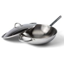 Orrefors Jernverk Wokpfanne 32cm in silber