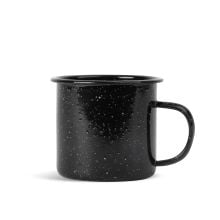 Sagaform Doris Emaillebecher in schwarz