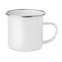 Vintage Kaffeebecher 350 ml in weiß