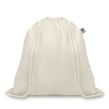 Beutel mit Kordelzug in beige