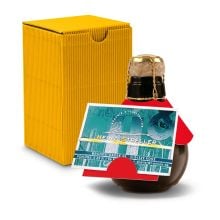 Origineller Sekt Visitenkarteneinschub - Karton Gelb, 125 ml Origineller Sekt Visitenkarteneinschub - Karton Gelb, 125 ml