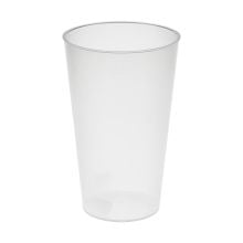 Trinkbecher 'Vital', 400 ml in transparent-milchig