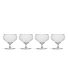 Billi Coupe Glas, 4er-Set aus rPET in transparent