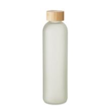 Glasflasche Subli 650ml in transparent weiß