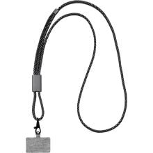 BrandCharger Lanyard Öko-Schlüsselband in stahlgrau, Standardoption