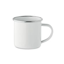 Emaille-Becher Subli 200 ml in weiß