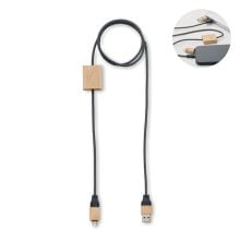 60W Ladekabel in holz