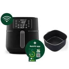 HD9285|Philips Airfryer XXL Connected + Backform in schwarz