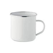 Emaille-Becher Subli 500 ml in weiß