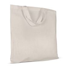 Tragetasche aus Baumwolle OEKO-TEX® 140g/m² 38x42cm kurze Henkel in ecru