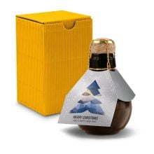 Origineller Sekt Merry Christmas - Karton Gelb, 125 ml Origineller Sekt Merry Christmas - Karton Gelb, 125 ml