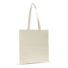 Einkaufstasche Bio-Naturbaumwolle lang 140g/m² 38x42 cm in ecru