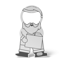 RICHARTZ® EINKAUFSWAGENLÖSER karl christmas in silber RICHARTZ® EINKAUFSWAGENLÖSER karl christmas in silber