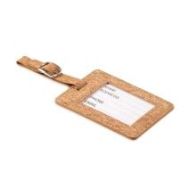 Gepäckanhänger Kork in beige