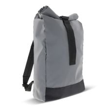 Reflektierender Rolltop-Rucksack 26x13x50cm in grau