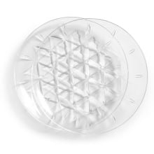 Sagaform Acryl Picknick großer Teller 2er-Set Ø26cm in transparent