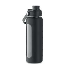 Trinkflasche Glas 750 ml in schwarz