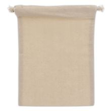 Zuziehbeutel OEKO-TEX® Baumwolle 140g/m² 15x20cm in ecru