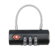 TSA-Kombinationsschloss in schwarz, Metall