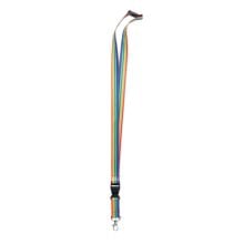 Regenbogen Lanyard RPET in multicolour