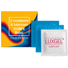 Kondombriefchen Trio DUREX Basic (2 Kondome) + Gleitmittel