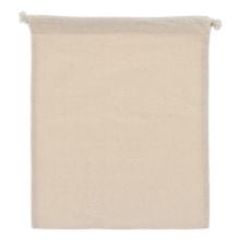 Zuziehbeutel OEKO-TEX® Baumwolle 140g/m² 25x30cm in ecru