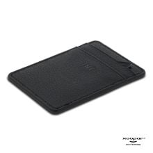 3198 | Xoopar Iné Mini NFC Wallet Recycled Leather in schwarz