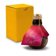 Origineller Sekt Vielen Dank - Karton Gelb, 125 ml Origineller Sekt Vielen Dank - Karton Gelb, 125 ml