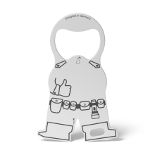 RICHARTZ® EINKAUFSWAGENLÖSER karl security in silber RICHARTZ® EINKAUFSWAGENLÖSER karl security in silber