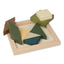 InSideOut FSC Holz-Tangram think iq puzzle in neon sortiment