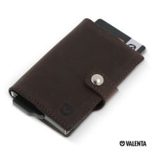 Valenta Card Case Plus Wallet in braun
