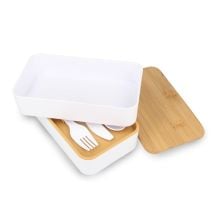 Lunchbox Bento R-PP undamp, Bambus in weiss