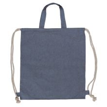 Tasche/Beutel mit Kordelzug aus recycelter Baumwolle 38x42cm