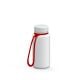 Trinkflasche 'Refresh', 400 ml, inkl. Strap weiß/weiß