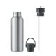 Doppelwandige Flasche 700 ml mattsilber