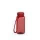 Trinkflasche 'Refresh', 400 ml, inkl. Strap transluzent-rot/rot
