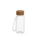 Trinkflasche 'Natural', 400 ml, inkl. Strap transparent/transparent