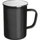 Emaille Tasse schwarz