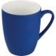 Tasse aus Porzellan, außen gummiert, 300ml blau