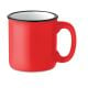 Vintage Keramikbecher 240ml rot