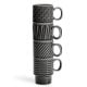 Sagaform Kaffee undamp, Mehr Espressotasse 4-tlg. 100ml dunkelgrau
