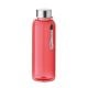 RPET-Flasche 500ml transparent rot