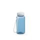 Trinkflasche 'Refresh', 400 ml, inkl. Strap transluzent-blau/weiß
