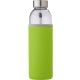 Glasflasche (500ml) mit einem Neoprenhülle Nika limettengrün