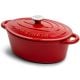 Orrefors Jernverk Emaillierte Ovale Eisenpfanne 3.5L rot