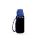 Trinkflasche 'School', 400 ml, inkl. Strap schwarz/blau