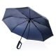 Yara 21“ AWARE™ rPET Regenschirm mit Karabiner navy blau