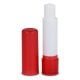 Klassischer Lippenpflegestift aus recycelten Materialien gefrostet rot