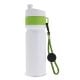 Sportflasche mit Rand und Kordel 750ml weiss / hellgrün