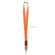 Lanyard mit Metallkarabiner orange